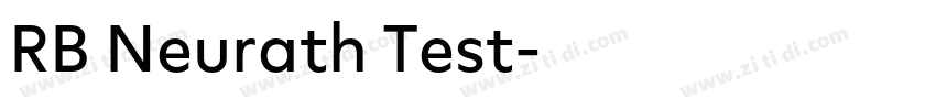 RB Neurath Test字体转换